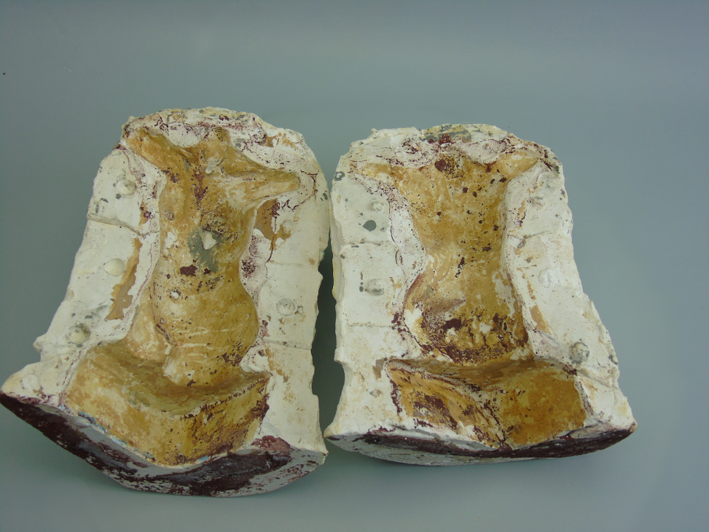 Open mold with model removed